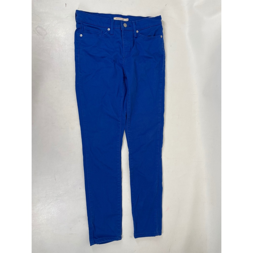 Levis 311 Shaping Skinny Jeans Womens 28 Cobalt Blue Mid Rise Stretch Denim